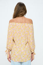 Load image into Gallery viewer, RENEE C Floral Off-Shoulder Long Sleeve Blouse