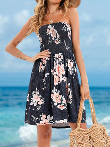 The Tube Mini Dress-Smocked