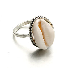 Load image into Gallery viewer, Riptide Shell Silver Ring