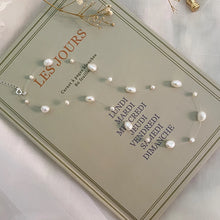 Load image into Gallery viewer, The Baroque Pearl necklace; real fresh water pearls