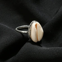 Load image into Gallery viewer, Riptide Shell Silver Ring