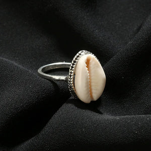 Riptide Shell Silver Ring