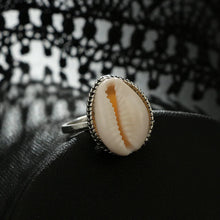 Load image into Gallery viewer, Riptide Shell Silver Ring