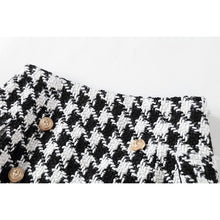 Load image into Gallery viewer, Lion Eyes Tweed Wool Houndstooth Mini Skirt