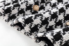 Load image into Gallery viewer, Lion Eyes Tweed Wool Houndstooth Mini Skirt