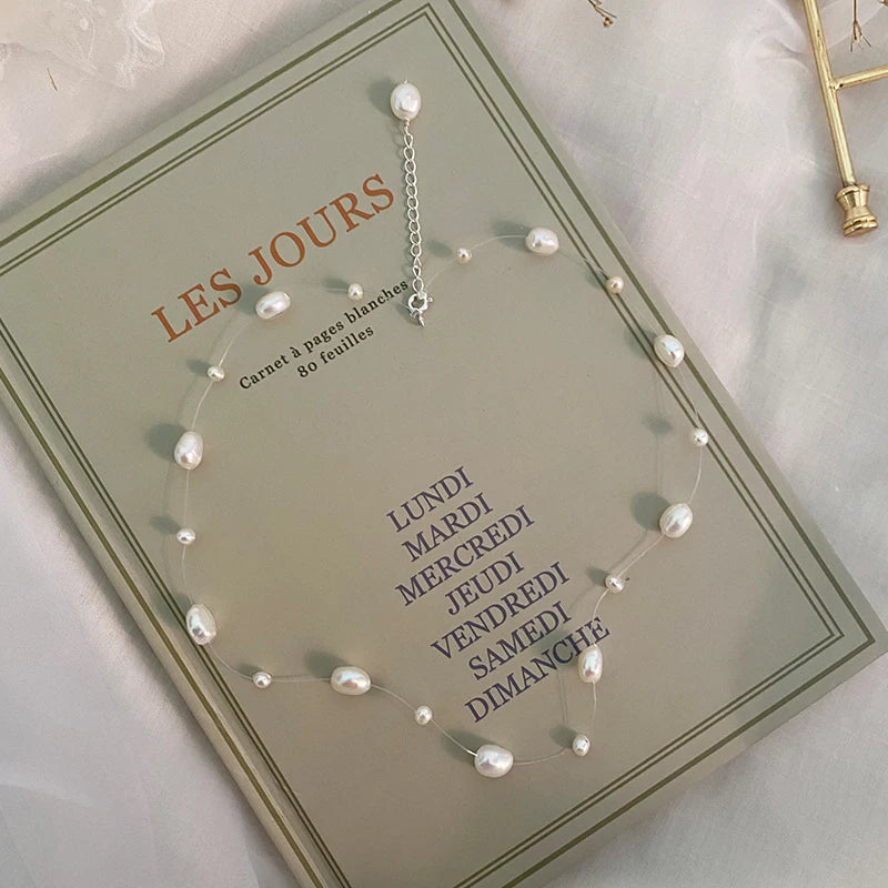The Baroque Pearl necklace; real fresh water pearls