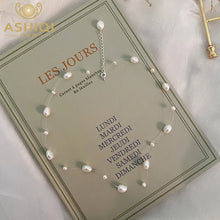 Load image into Gallery viewer, The Baroque Pearl necklace; real fresh water pearls