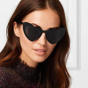 Love Heart Girls Colors Sunglasses Women Fashion Designer Pink Cute Retro Cat Eye Vintage UV400 Party Sun Glasses Red Female