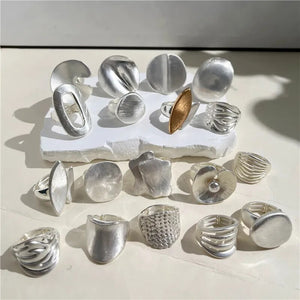 The Chunky Steele Daria Ring Collection