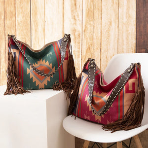 Jetts Canvas Shoulder Bag - Hand-woven Flowing Beard Cotton And Linen