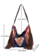 Load image into Gallery viewer, Jetts Canvas Shoulder Bag - Hand-woven Flowing Beard Cotton And Linen