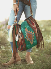 Load image into Gallery viewer, Jetts Canvas Shoulder Bag - Hand-woven Flowing Beard Cotton And Linen