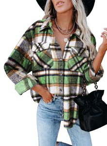 Soft Euro Plaid Blazer/Over-shirt- A FAVE!