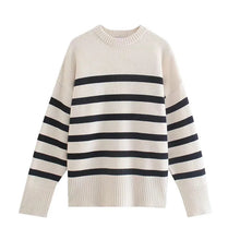 Load image into Gallery viewer, Missy Oversized Striped Pullover