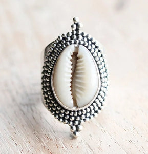 The Seaside Ring. Real Puka Shell