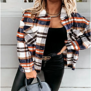 Soft Euro Plaid Blazer/Over-shirt- A FAVE!