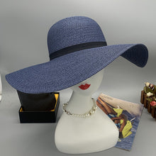 Load image into Gallery viewer, Sadie&#39;s Braided Wide Brim Beach Hat