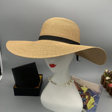 Load image into Gallery viewer, Sadie&#39;s Braided Wide Brim Beach Hat