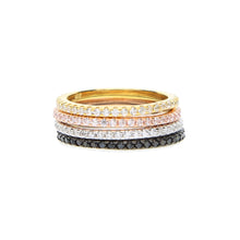 Load image into Gallery viewer, Romancing Stacker Ring Band- in Sterling Silver
