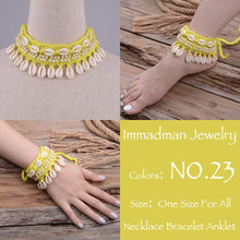 Load image into Gallery viewer, Puka Shell Crochet Bracelet or Anklet