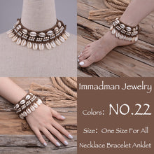 Load image into Gallery viewer, Puka Shell Crochet Bracelet or Anklet