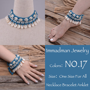 Puka Shell Crochet Bracelet or Anklet