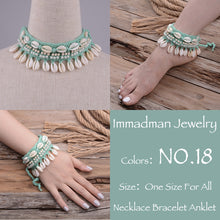 Load image into Gallery viewer, Puka Shell Crochet Bracelet or Anklet