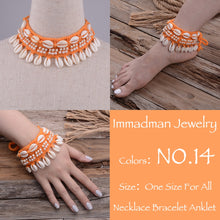 Load image into Gallery viewer, Puka Shell Crochet Bracelet or Anklet