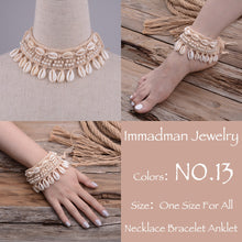 Load image into Gallery viewer, Puka Shell Crochet Bracelet or Anklet