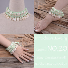 Load image into Gallery viewer, Puka Shell Crochet Bracelet or Anklet