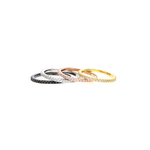Load image into Gallery viewer, Romancing Stacker Ring Band- in Sterling Silver