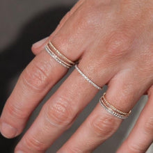 Load image into Gallery viewer, Romancing Stacker Ring Band- in Sterling Silver
