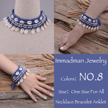 Load image into Gallery viewer, Puka Shell Crochet Bracelet or Anklet