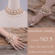 Load image into Gallery viewer, Puka Shell Crochet Bracelet or Anklet