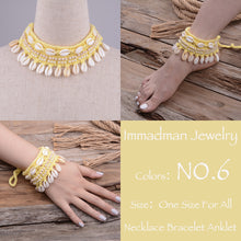 Load image into Gallery viewer, Puka Shell Crochet Bracelet or Anklet