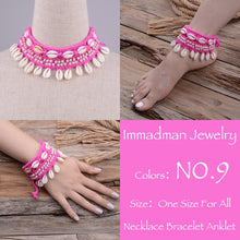 Load image into Gallery viewer, Puka Shell Crochet Bracelet or Anklet