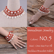 Load image into Gallery viewer, Puka Shell Crochet Bracelet or Anklet
