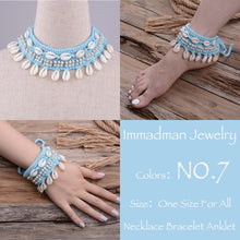 Load image into Gallery viewer, Puka Shell Crochet Bracelet or Anklet