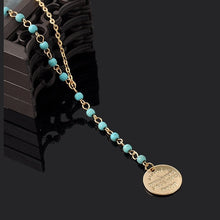 Load image into Gallery viewer, Mary-Jane Pendant w Turquoise
