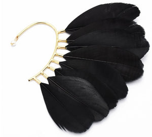 The Addy- Feather Ear Cuff