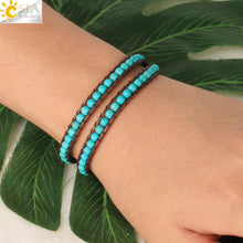 Load image into Gallery viewer, Turquoise Handmade Beaded Bracelet