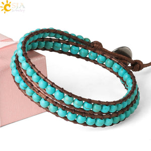 Turquoise Handmade Beaded Bracelet