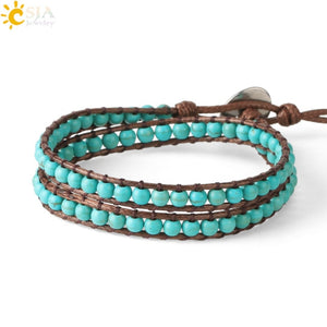Turquoise Handmade Beaded Bracelet