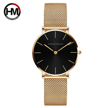 Load image into Gallery viewer, HM Luxury Quartz Movement Waterproof Stainless Watch Womens