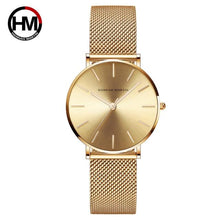 Load image into Gallery viewer, HM Luxury Quartz Movement Waterproof Stainless Watch Womens