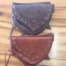 Load image into Gallery viewer, Medieval Gypsy Bohemian Pouch Bag Viking Pocket Belt Leather