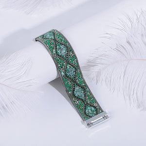 Bohemian Retro Rhinestone Cuff