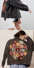 Load image into Gallery viewer, Rosa Vintage Embroidery Denim Coat