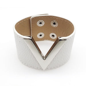 Luxe Leather V Cuff