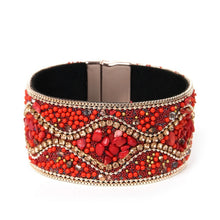 Load image into Gallery viewer, Bohemian Retro Rhinestone Cuff